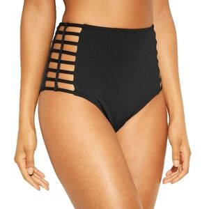 Shade & Shore Caged Black Bikini Bottom